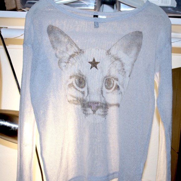 H&M Light Kitty Star Sweater - Picture 5 of 6